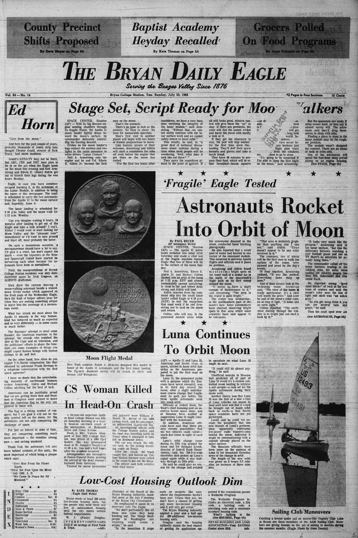 The Eagle Archives: July 20, 1969